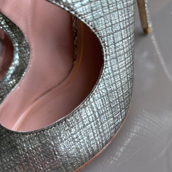 Enzo Angiolini High Heels | Pewter Strappy Mary Janes - Picture 7 of 7